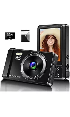 Digital Camera 4K UHD Vlogging Camera 44MP Autofocus Compact Camera 16X Zoom • $25.99