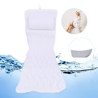 Head Neck Shoulder Back Support Bath Tub Pillows Nonslip Full Body Bath Pillow • $33