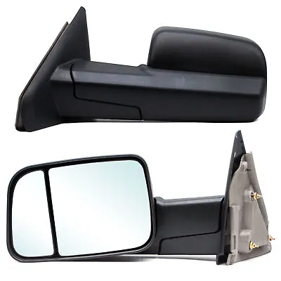 Pair Towing Mirrors For 2003 2004 2005 2006 2007 2008 Dodge Ram 1500 2500 Manual • $91.36