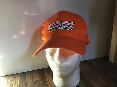 Krispy Kreme Employee Hat- Orange Adjustable Snapback Rare Color • $24.99