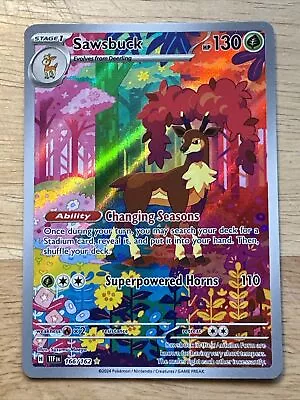 Sawsbuck - 166/162 - Illustration Rare - Temporal Forces - MINT - Pokemon Card • $16.95