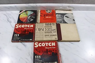 🎆Vintage Concert Tape Magnetic Reel To Reel Recording Tape Lot Of 7🎆 • $14.98