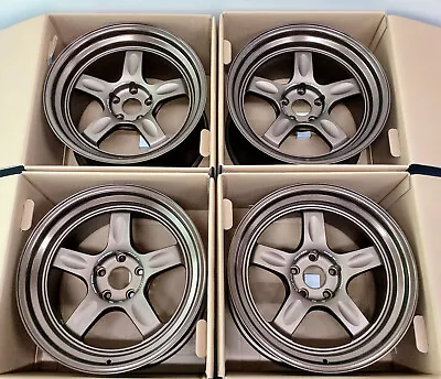 4x Genuine Volk Rays 21C Face2 18x10.5 +15 5x114.3 Bronze Volkracing (in Stocks) • $3409.20