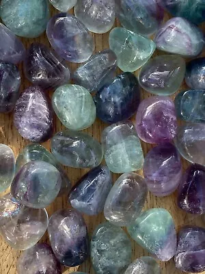 £3.99 • Buy Rainbow Fluorite High Grade Tumblestone AAA+ : Clarity : Stability : Purity