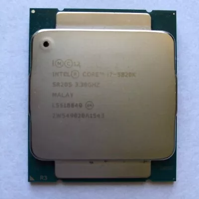 CPU Intel Core I7-5820K  3.30 GHz Six-Core SR20S LGA 2011-3 Processor • £10.50