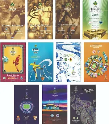 £3.25 • Buy Uefa Cup Finals 1998 - 2009 Programme Covers Fridge Magnets