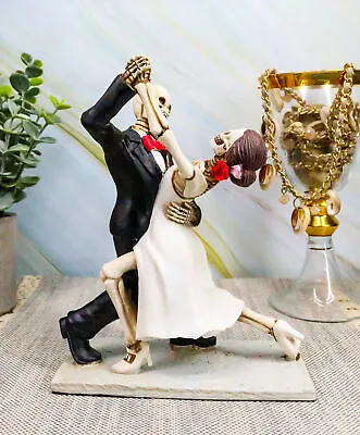 Skeleton Wedding Couple Dancing Day Of The Dead Dia De Los Muertos Figurine • $25.99