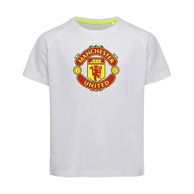 Manchester United FAN ACTIVE-DRY Breathable Sports Raglan T-Shirt • $25.99