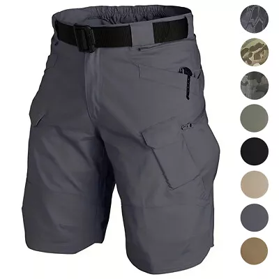 Mens Tactical Shorts Cargo Shorts Outdoor Waterproof Hiking Fishing Track Shorts • $21.34