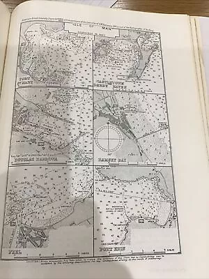 VINTAGE SEA CHART / NAUTICAL MAP 1961  Isle Of Man - Various Locations • £3.25