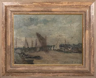 20th Century Boat Harbour Off The Suffolk Coast Edward Brian SEAGO (1910-1974) • £3375