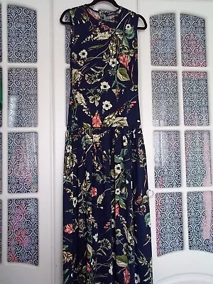 Fever Fish Sleeveless Floral Maxi Dress Size 12 • £7.99