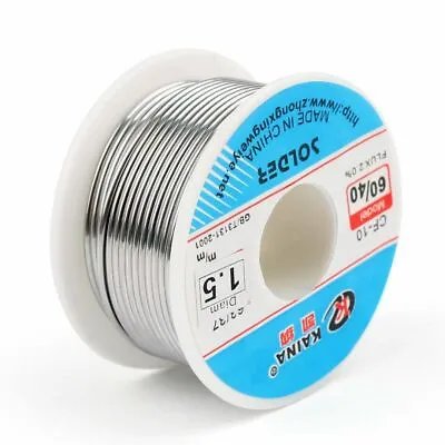 60/40 63/37 Tin Lead Solders Wire Reel Rosin Core Soldering Welding Flux 0.5-2MM • £9.11