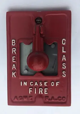 Vintage Fire Alarm Pull Station Break Glass Signal Acme • $49