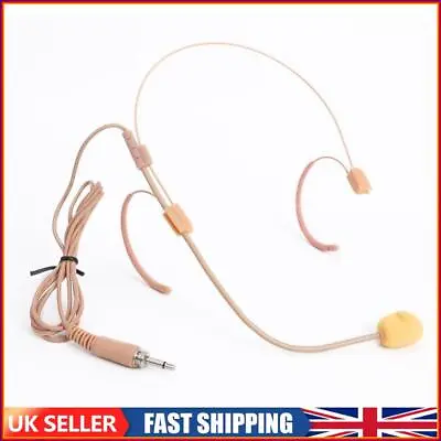 3.5mm Plug Headworn Headset Microphone Mic For Wireless Bodypack Transmitter • £6.39