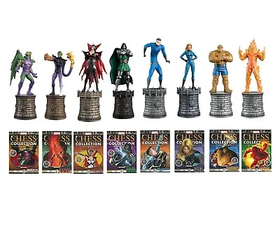 Eaglemoss Marvel Chess Complete Fantastic 4 Set Figures With Magazines Special • $699