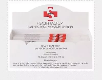 Tigi S-factor Health Factor EMT Extreme Moisture Hair Therapy Serum. 12 Unites • $69.99