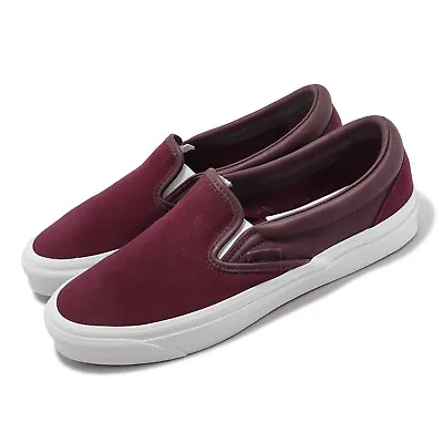 Vans Vault OG Classic Slip-On LX Leather Port Men Unisex Casual Shoe VN0A32QNPRT • $171.60