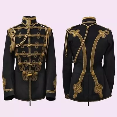 Mens 19th Hussars Officer's Tunic Wool Hussar Jacket Military Wears Jacket • £193.99