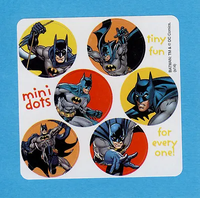 60 Batman Mini Dot Stickers - Party Favors - Rewards - Superhero • $2.20