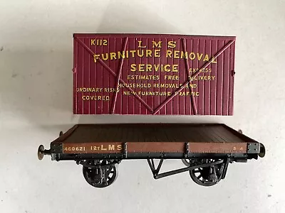 O Gauge - Kit Built Lms Flat Top Wagon With Furniture Load • £22