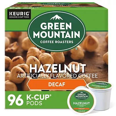 Green Mountain Coffee Hazelnut Decaf Keurig K-Cup Pod Light Roast 96 Count • $49.99