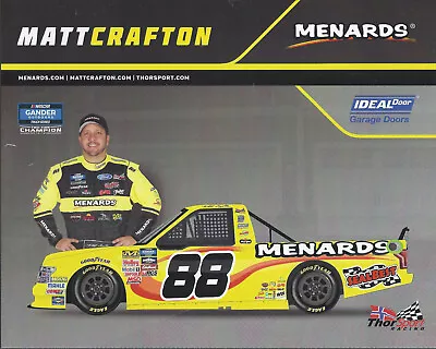 2019 Matt Crafton  Menards Ideal Door  #88 Nascar Gander Outdoor Truck Postcard • $2.25