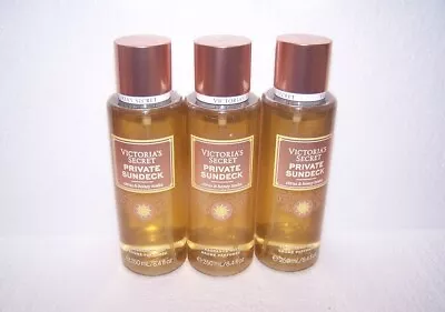 Victoria's Secret Private Sundeck Fragrance Mist Lot Of 3 Citrus Tonka Pineapple • $31.50