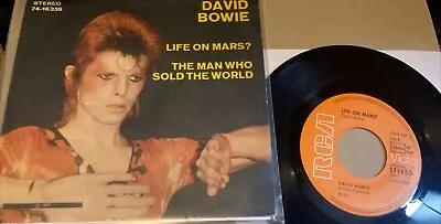 David Bowie Life On Mars/The Man Who Sold The World German Import 7 Inch Single • £16