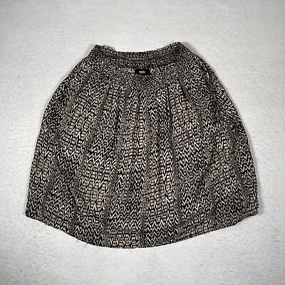 Mossimo Supply Co Skirt Adult Small Tan Geometric A Line Elastic Casual Womens • $7.95