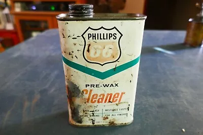 Vintage Empty Pint Phillips 66 Cleaner Oil Can Only 1 On EBay! Lot 24-7-CH • $29.99