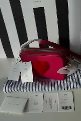 £345.99 • Buy Anya Hindmarch Mini Crossbody Shearling Heart Leather Bag New