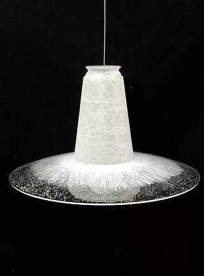 UFO Mid Century Pendant Space Age Ceiling Atomic Light Shade Glass Spaghetti  • $199.99