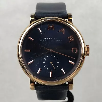 Marc By Marc Jacobs Baker Ladies' Copper Tone Blue Dial Sub-Dial Watch MBM1329 • $29.99