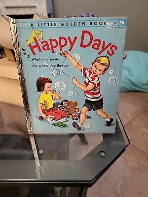 Vintage Little Golden Book   Happy Days   • $0.99