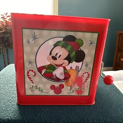 Disney's Mickey Mouse Deck The Halls Jack-In-The-Box By Gemmy • $22.99