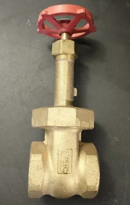 1-1/4  Milwaukee Gate Valve Female NPT Brass 150 SWP 300 WOG • $39.10