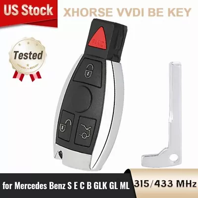 Xhorse VVDI BE Key Pro Remote Key 315MHz/433MHz For Mercedes Benz S E C B GLK GL • $22.52