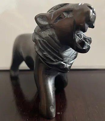 Mid Century Carved Stone Marble Lion Figure Sculpture Vintage MCM Hand Carved • $19.99