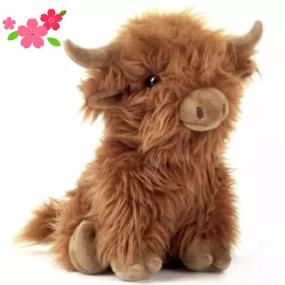 Clever Adorable Highland Cow Coo Cuddly Toy Plush Stuffed Scottish Scotland Gift • £8.19