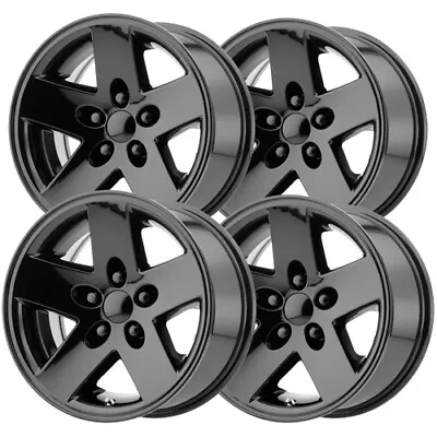 (Set Of 4) Replica PR185 Moab 16x8 5x4.5  +0mm Gloss Black Wheels Rims • $723.96