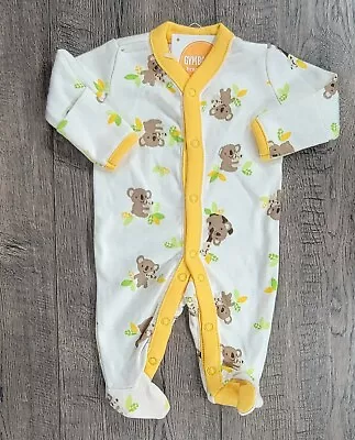 Baby Boy New Gymboree Preemie To 5lbs Yellow Koala Bear Footed Outfit • $32.99