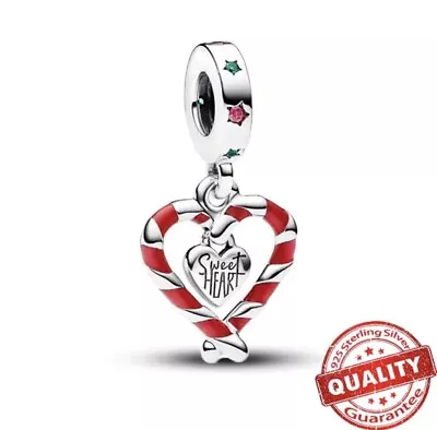 Candy Cane Heart Charm • £20