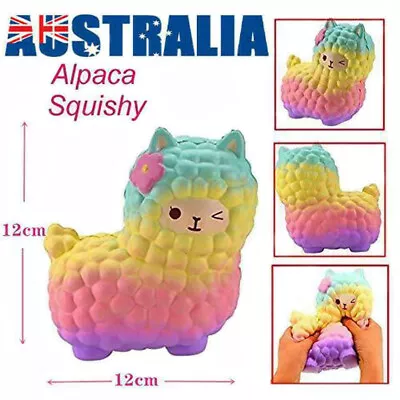 $14.65 • Buy Jumbo S Quishy Alpaca Galaxy Slow Rising Cream Scented Fun Animal Toys Gift 12cm