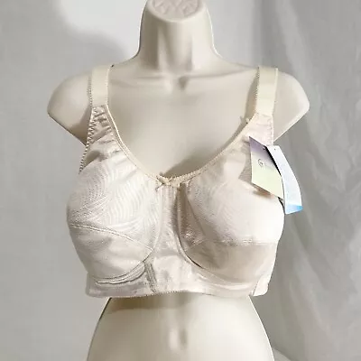 Trulife Womens Mastectomy Bra Size 36D Beige Rose 297 Cool Max Wireless W/Tag • $14