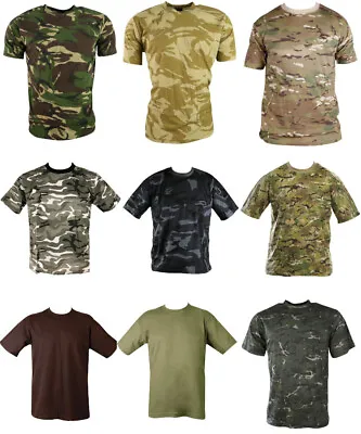 £9.85 • Buy T Shirt Mens Military Camouflage Camo Army Combat Mtp Dpm Black Green Desert
