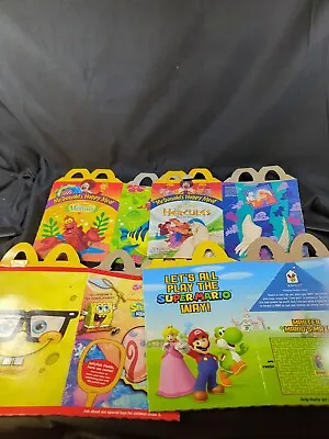 4 Vintage McDonald’s Happy Meal Boxes Kids Collectible Restaurant Collectors • $10