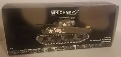 Minichamps M4A3 Sherman Tank W/ .50 Cal Machine Gun D-Day 60th Anniversary 1/35 • $199.99