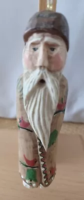 Vintage Midwest Limb Folk  Santa Native American Ornament 4.5   • $19.99