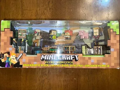 New/Sealed Minecraft Village Biome Pack Mattel Pack Of 12 Figures & Accessories • $45